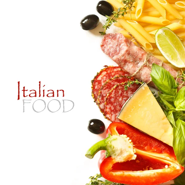 Italienische Lebensmittel. — Stockfoto