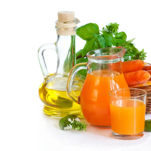 Carrot juice. — Stock Photo, Image