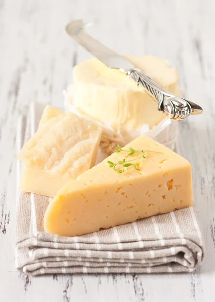 Sýr a máslo. — Stock fotografie