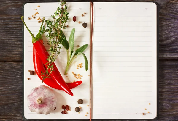 Libro de recetas . — Foto de Stock