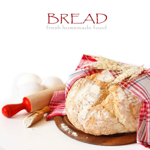 Färskt bröd. — Stockfoto