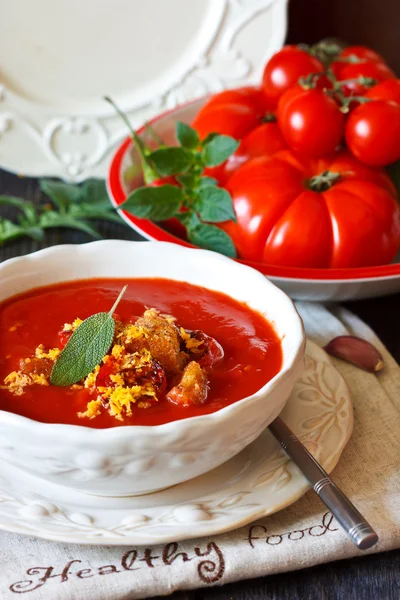 Tomato soup. — Stock Photo, Image