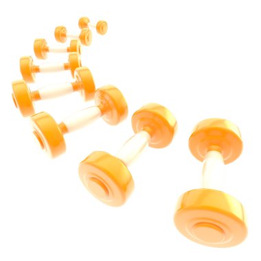 ağırlık dambıl izole bir satýr