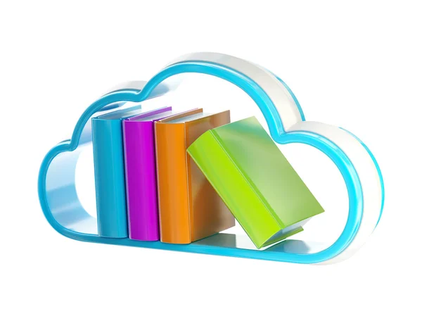 Cloud technology database icon isolated — Stock Photo, Image