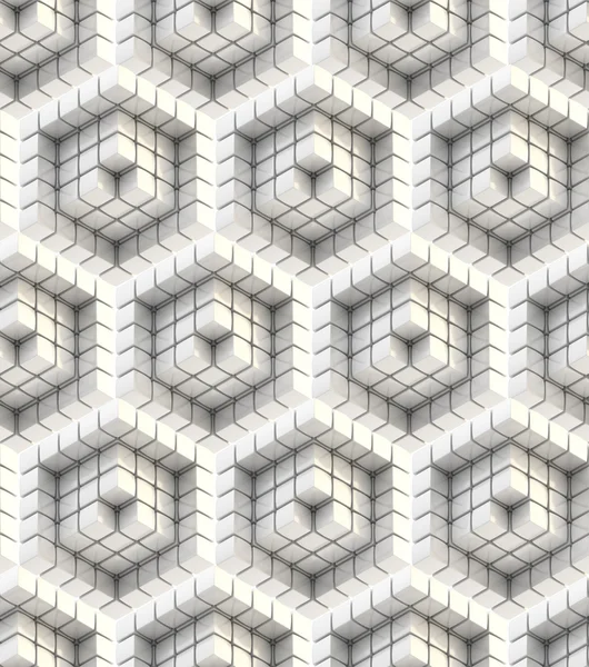 Seamless hexagon cubo fundo textura — Fotografia de Stock