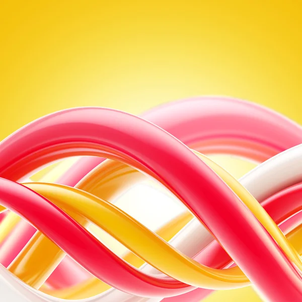 Abstract glossy spiral twirls background — Stock Photo, Image