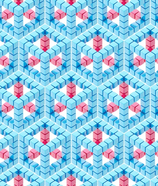 Seamless hexagon cube background texture — Stock Photo, Image