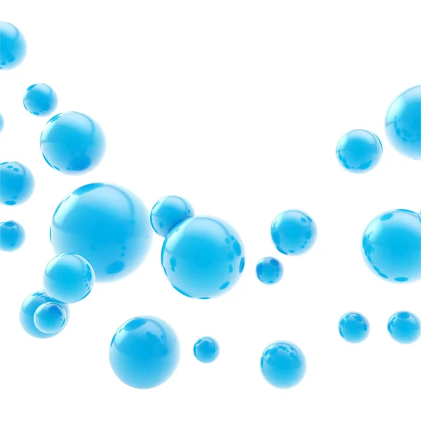 Abstract copyspace backdrop made of glossy spheres — Stock Photo, Image