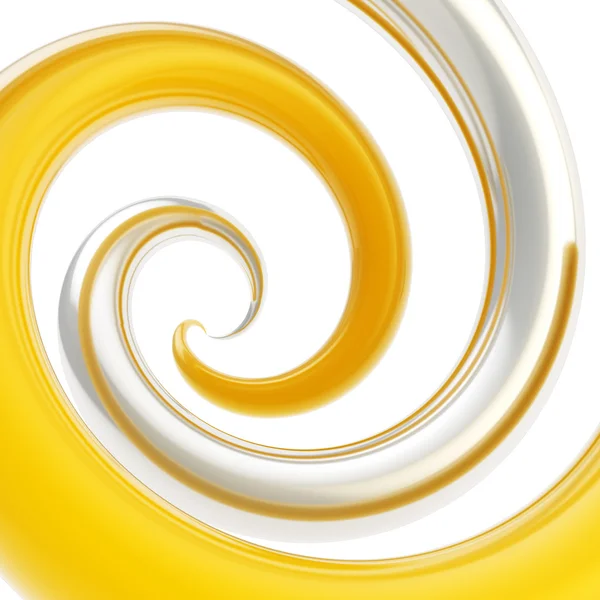 Twirled curve tube vortex as abstract background — Stock Photo, Image