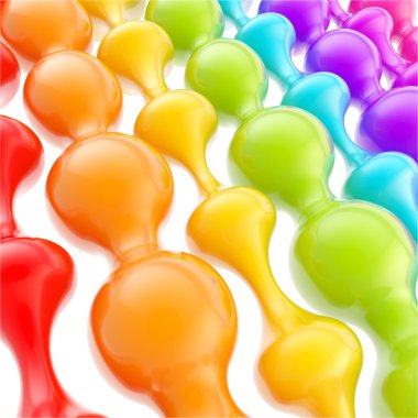 parlak plastik dalgalı şekiller arka plan