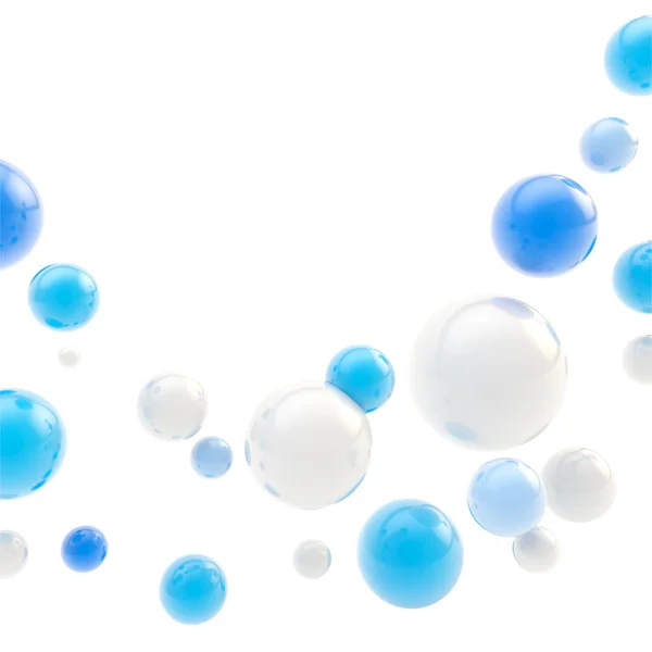 Abstract copyspace backdrop made of glossy spheres — Stock Photo, Image