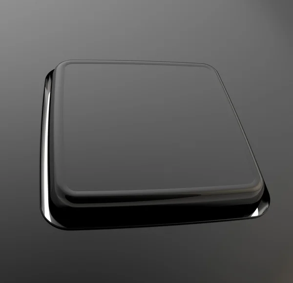 分隔黑色塑料制成的键盘按钮 — 图库照片