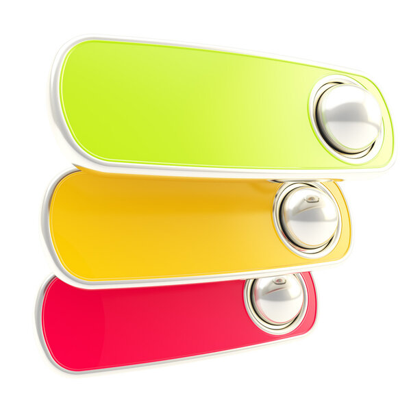 Состав трех баннеров с копировальными номерами
