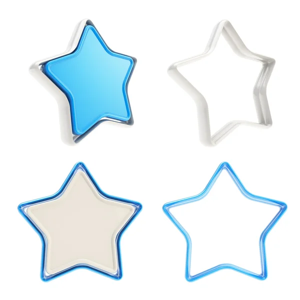 Template icon emblems for star rate voting rating — Stock Photo, Image