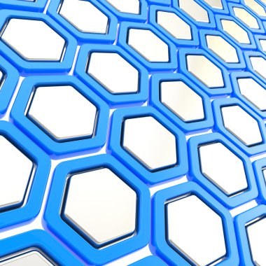 arka plan olarak parlak altı köşe parçaları