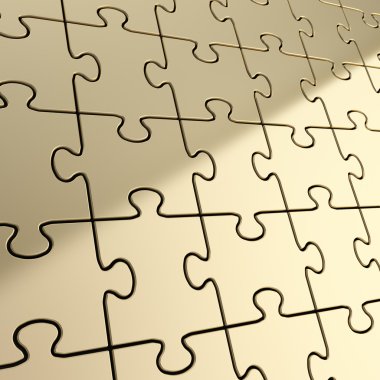 parlak metal parça Puzzle Yapboz arka plan yaptı