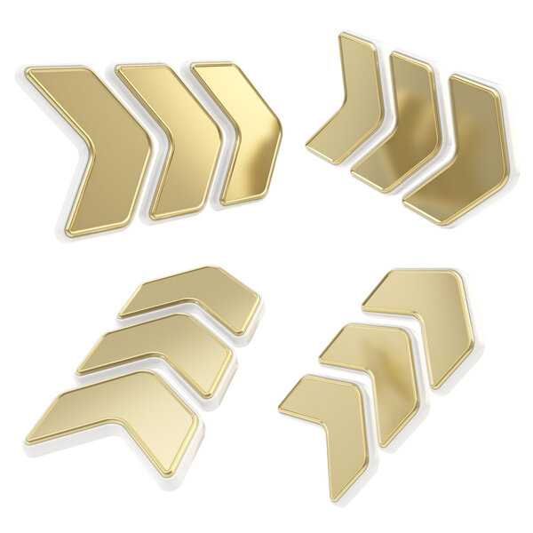 Изолированный знак глянцевого направления
