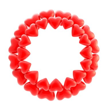 izole kupa-in yuvarlak fotoğraf resim çerçevesi yaptım