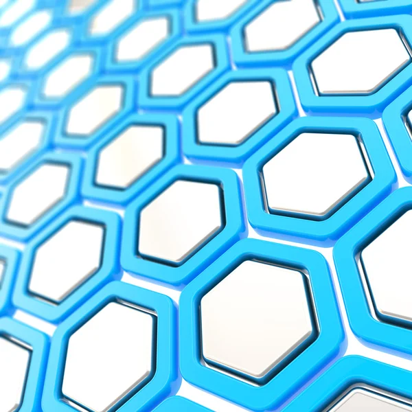 Glossy hexagon segments as abstract background — Stock Photo, Image