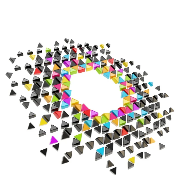 Abstract copyspace hexagon frame background isolated — Stockfoto