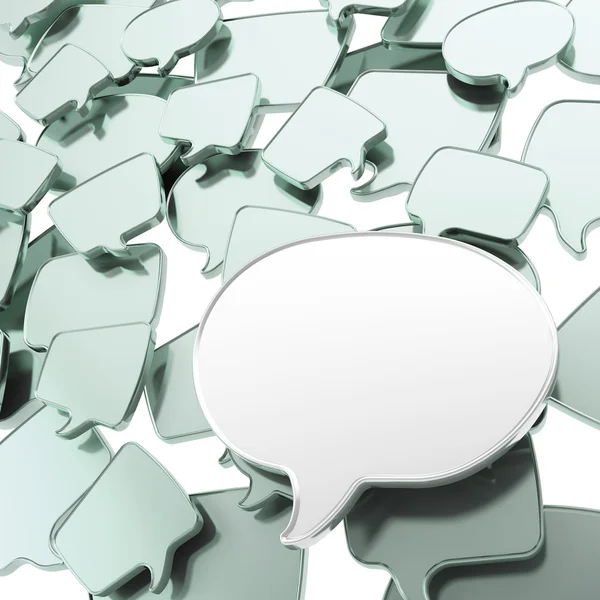 Group of speech text bubbles as abstract background — Stock Photo, Image