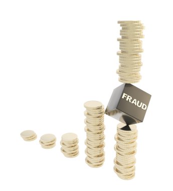 Parayı piles izole olarak dolandırıcılık risk anlayışı