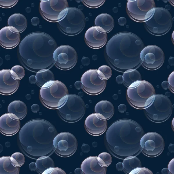 Textura de patrón inconsútil hecha de burbujas bajo el agua —  Fotos de Stock
