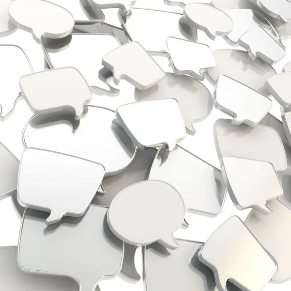 Group of speech text bubbles as abstract background — Stock Photo, Image