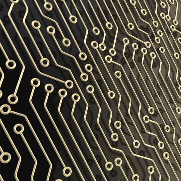 Mikroobvod čip dimenzionální abstraktní pozadí — Stock fotografie
