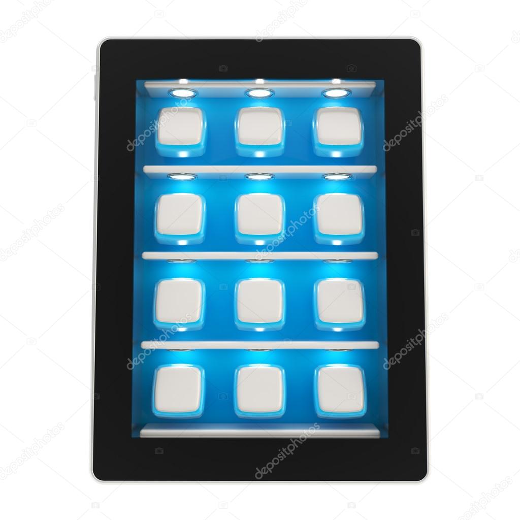 Tablet pad electronic device isolated