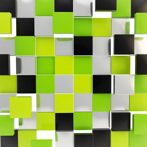 Abstract background made of glossy square plates — Zdjęcie stockowe