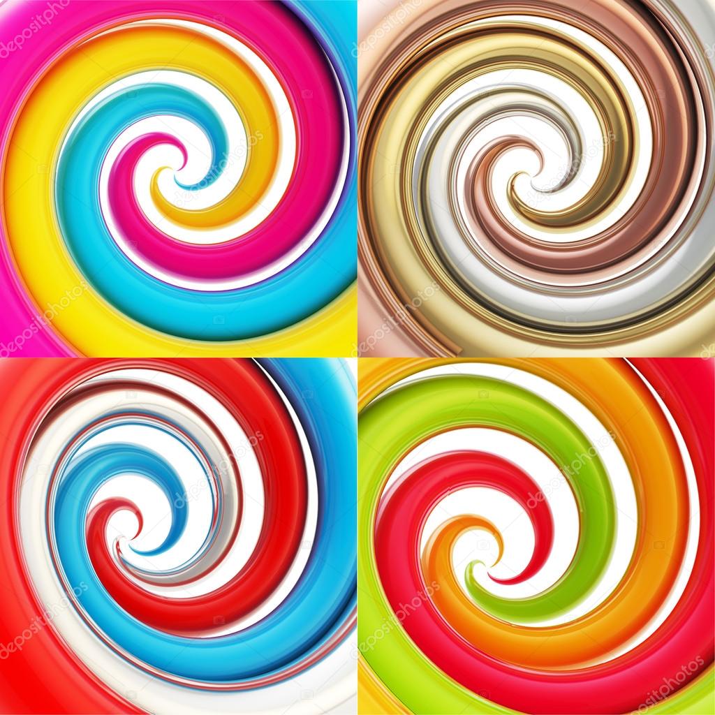 Twisted spiral vortex background
