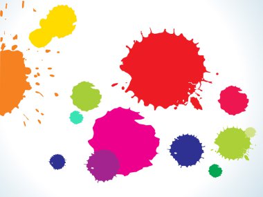 soyut renkli rainbow su sıçramalarına