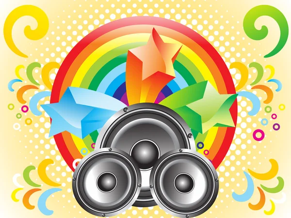 Abstract _ music _ theme _ with _ sounds — Vector de stock