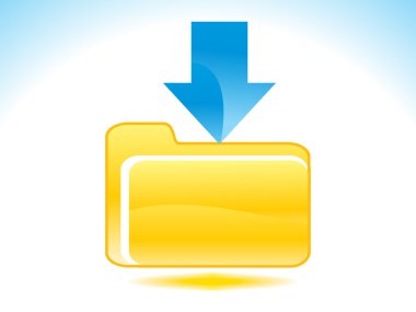 soyut parlak download simgesi