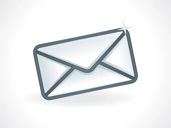 Abstrait icône mail brillant — Image vectorielle