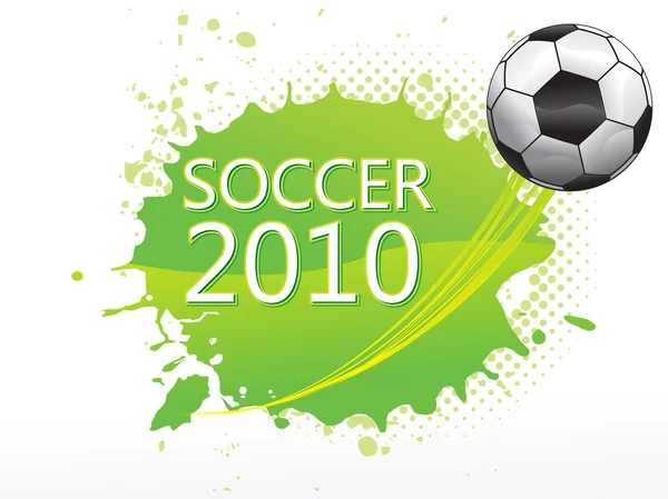 Fútbol abstracto con texto de fútbol — Vector de stock