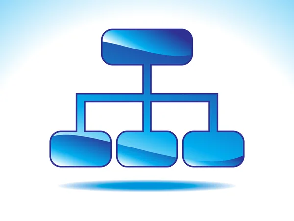 Symbolbild einer abstrakten Sitemap — Stockvektor