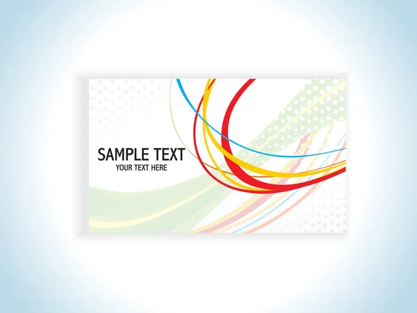 Abstract colorful business card — Stock Vector