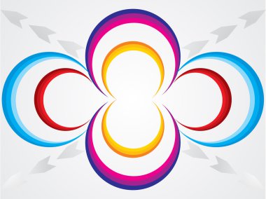 soyut renkli şekiller