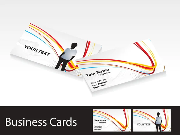 गोषवारा रंगीत व्यवसाय कार्ड टेम्पलेट — स्टॉक व्हेक्टर