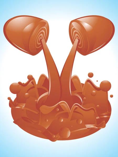 Soyut çikolata şablonu — Stok Vektör