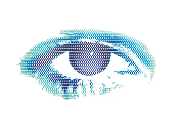 Abstract digital eye — Stock Vector