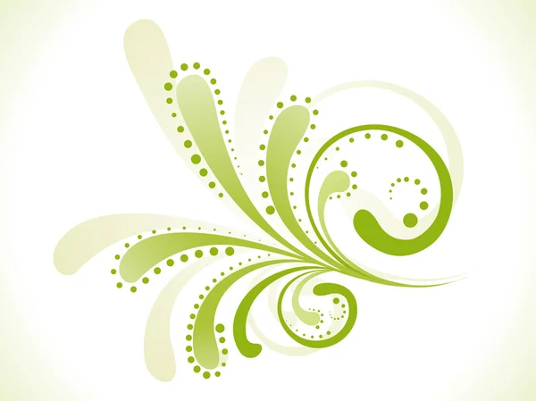 Abstracto verde floral — Vector de stock