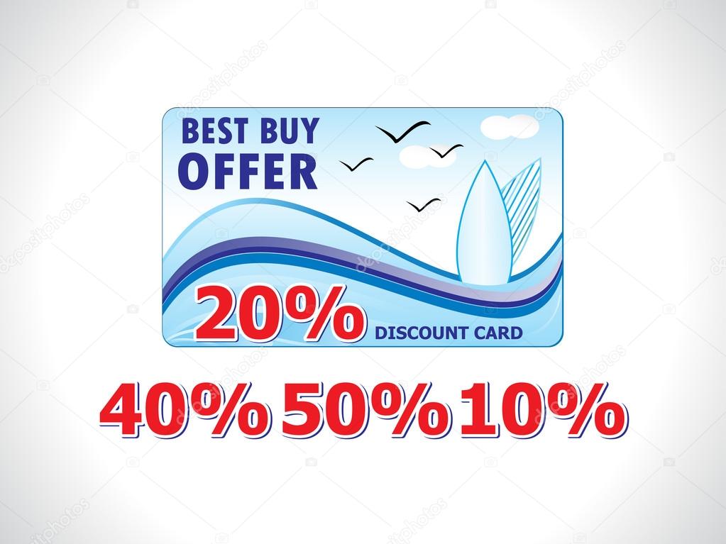 abstract discount card