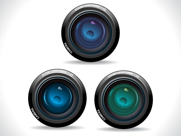 Lentes de câmera coloridas abstratas — Vetor de Stock