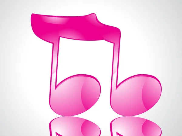 Abstracte roze muzikale woord — Stockvector