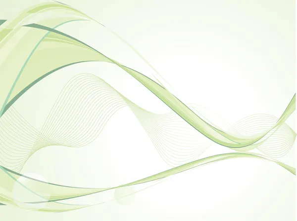 Résumé fond de vague verte — Image vectorielle
