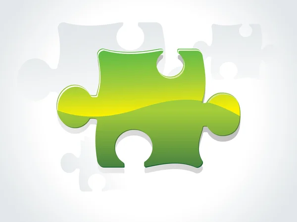 Lesklý puzzle ikona — Stockový vektor