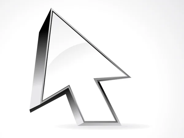 Abstrait icône curssor 3d — Image vectorielle